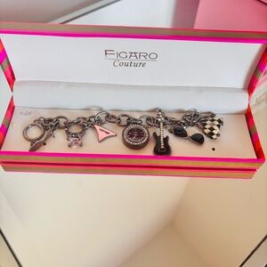 Vintage Silver Charm Bracelet